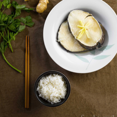 Steamed Cod Fish with Ginger