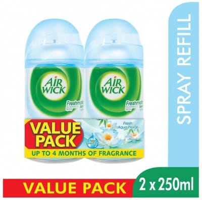 Airwick Automatic Spray Air Freshener Refill Aqua Floral 2sx250ml Giant Singapore