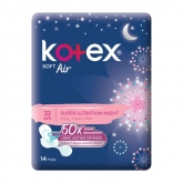 KOTEX Soft Air Ultra Thin Night 32cm 14s
